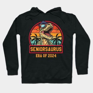 Class of 2024 Senior Gifts Funny Seniorsaurus Seniors 2024 Hoodie